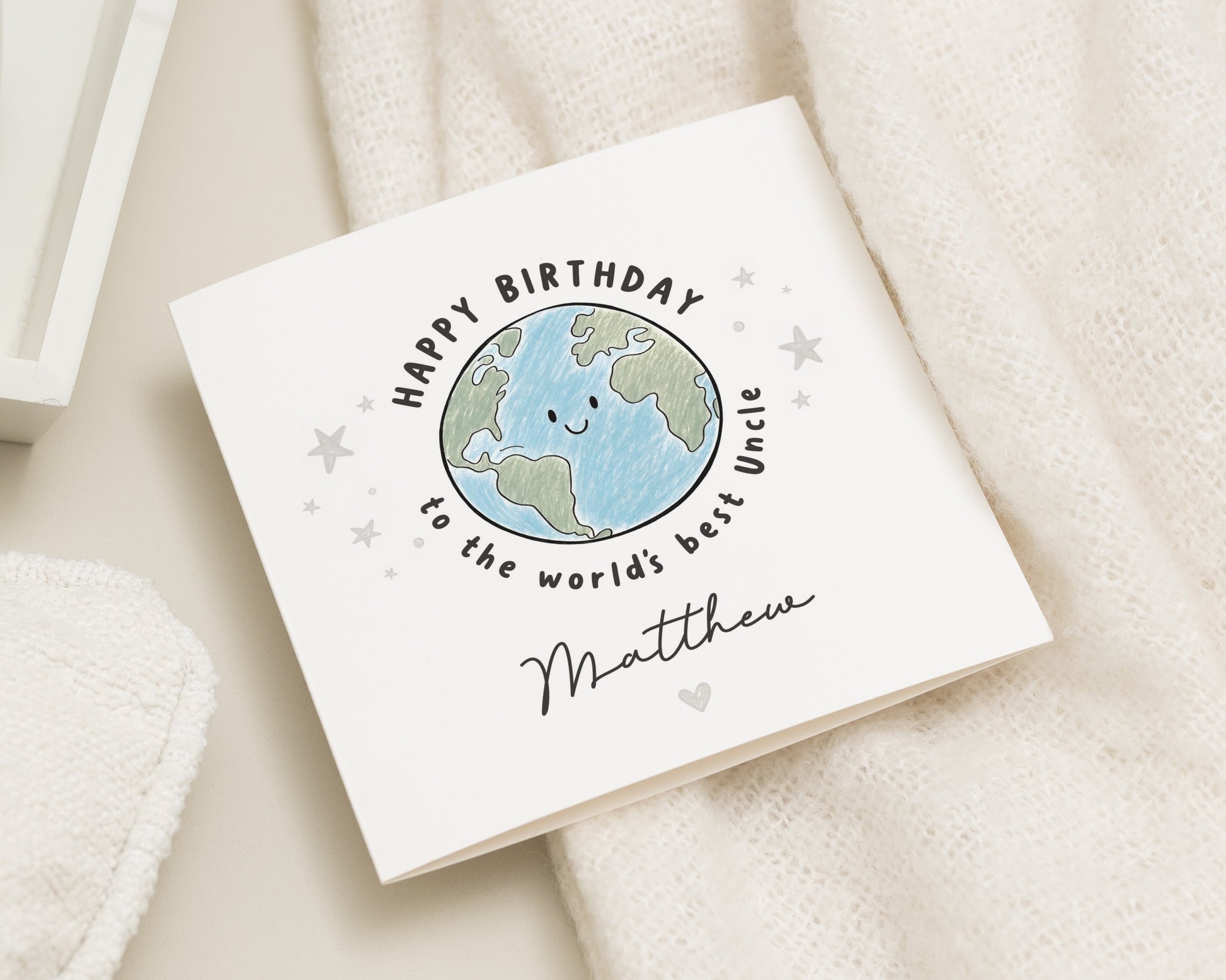 Personalised Birthday Card for Uncle, Uncle Birthday Card, Birthday Card for Him, Cute Birthday Card, Worlds Best Uncle Card