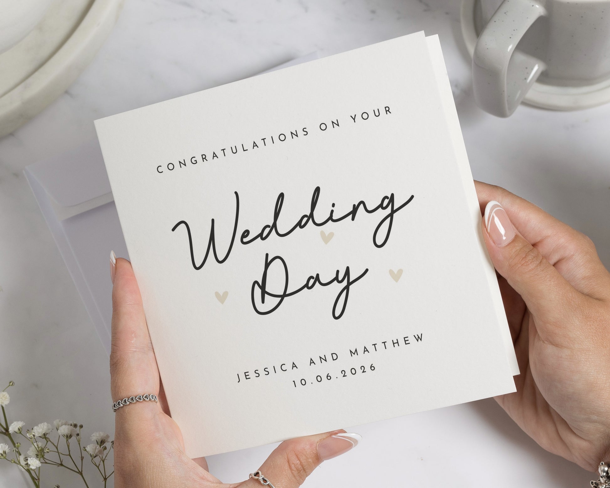 Wedding Day Card, Personalised Wedding Card, Congratulations Card, Wedding Card for Couple, Custom Wedding Day Card, Engagement Card