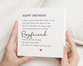 Birthday Card for Boyfriend, Romantic Birthday Card for Him, Personalised Birthday Card, Boyfriend Birthday Card, Love Card for Him