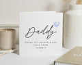 First Fathers Day Card, 1st Fathers Day Card from Baby, Fathers Day Card from Son, Daddy Fathers Day Card, Personalised Card for Dad