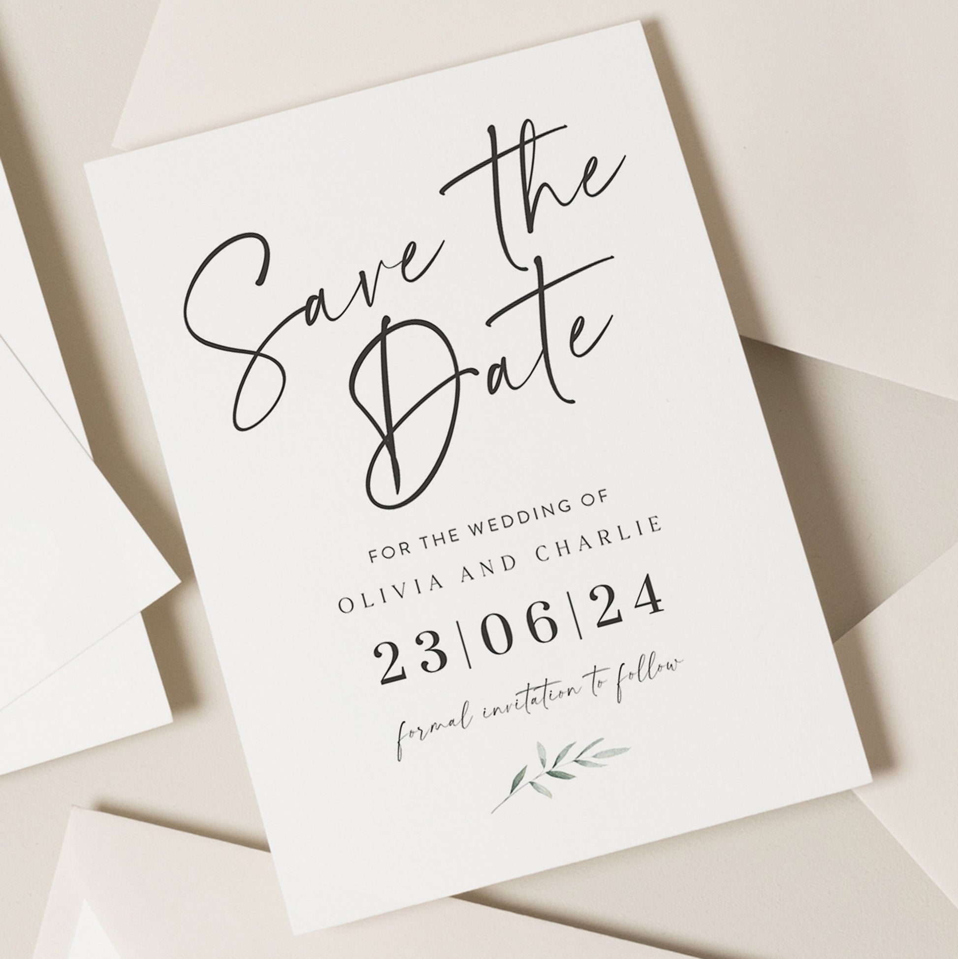 Save the Date, Save The Date Cards, Minimalist Save The Date, Unique Save The Dates, Minimalist Wedding Invitation, Simple Save The Date