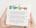 Thank You SEN Teacher Card, Autism Thank You Card, Personalised Poem Card, Special Needs Teacher Card, End of Term Card