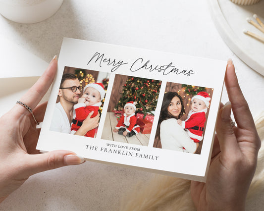 Personalised Pack of Christmas Cards, Photo Christmas Cards, Pack of 10, 20, 50 or 100, Family Christmas Card, Custom Photo Card