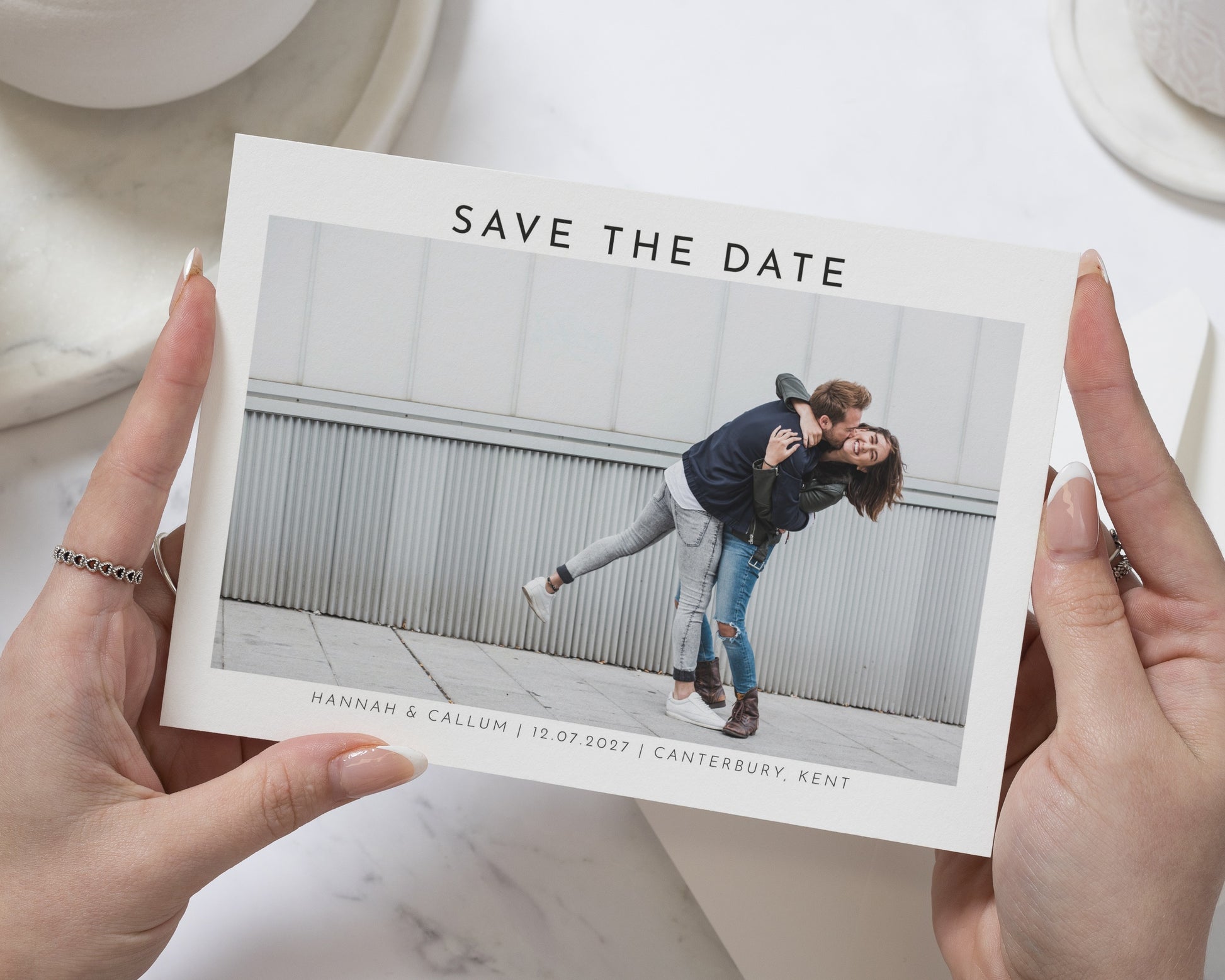Personalised Save the Date Card, Photo Save the Date Card, Wedding Save the Date, Custom Save the Date, Simple Save the Date Card