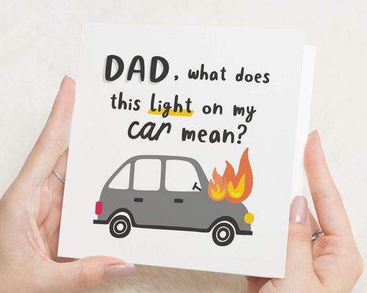 Funny Birthday Card for Dad, Dad Birthday Card, Birthday Card for Him, Car Birthday Card, Humour Card for Dad, Dad Card