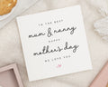Mother's Day Card for Mum and Nanny, Mother's Day Card from Kids, Personalised Mother's Day Card, Mother's Day Card for Her