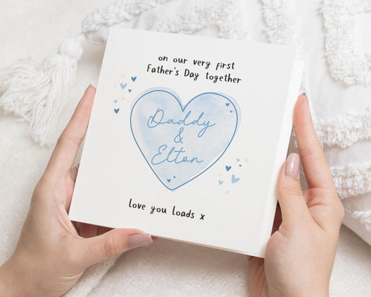 First Fathers Day Card, Fathers Day Card from Baby, Daddy and Me Card, Personalised Fathers Day Card, Cute Fathers Day Card