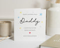 Fathers Day Card for Daddy, Fathers Day Card from Child, I Love You to the Moon and Back Card, Personalised Fathers Day Card