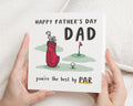 Fathers Day Card for Dad, Dad Fathers Day Card, Golf Fathers Day Card, Funny Dad Card, Daddy Papa Card, Golf Card for Him