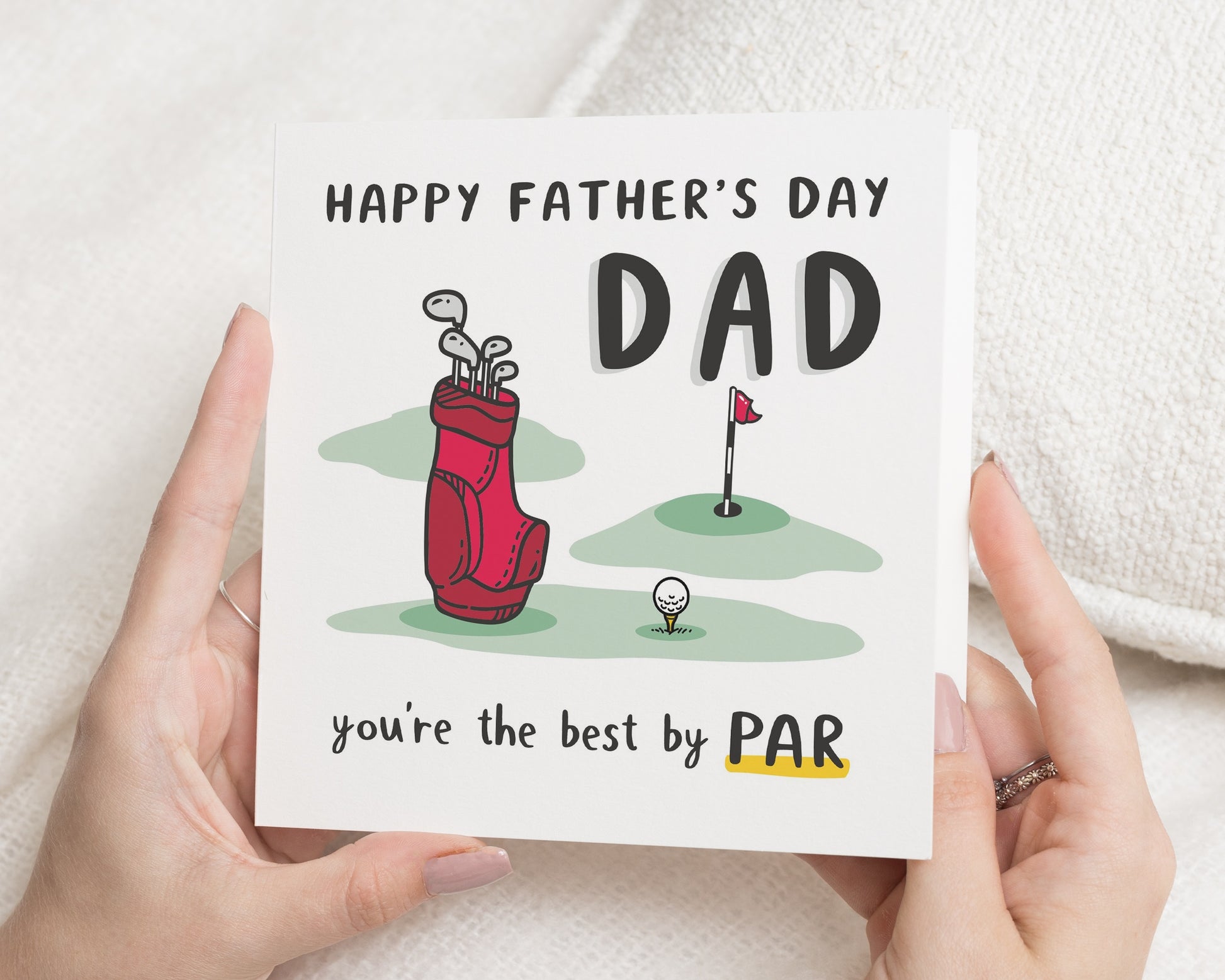 Fathers Day Card for Dad, Dad Fathers Day Card, Golf Fathers Day Card, Funny Dad Card, Daddy Papa Card, Golf Card for Him