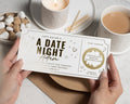 Personalised Date Night Gift Voucher, Scratch To Reveal, Birthday Gift For Him Or Her, Custom Gold Foil Experience Voucher