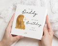 Birthday Card for Daddy, Personalised Lion Birthday Card, Birthday Card from Son, Cute Animal Birthday Card for Dad, Daddy Birthday Card