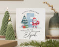 Christmas Card for Grandson, Personalised Grandson Christmas Card, Santa Christmas Card, Cute Christmas Card for Kids