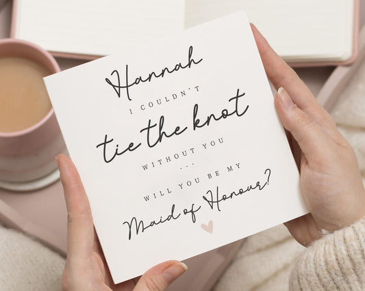 Will You Be My Maid Of Honour Card, Maid Of Honour Proposal Card, Bridesmaid Proposal Card, Personalised Wedding Card
