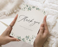 Personalised Wedding Thank You Cards, Wedding Thank You Cards, Greenery Thank You Cards, Folded Thank You Card for Wedding