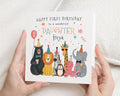 1st Birthday Card for Daughter, First Birthday Card, Daughter Birthday Card, Personalised Birthday Card, Safari Animal Birthday Card