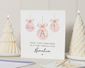Personalised First Christmas Card for Girl, 1st Christmas Card 2026, Baby Girl Christmas Card, Daughter Granddaughter Xmas Card