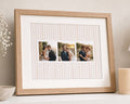 Personalised Photo Collage Print From Your Photos, Wedding Photo Wall Art, Gift for Couple, Anniversary Gift, Oak Framed Print With Mount