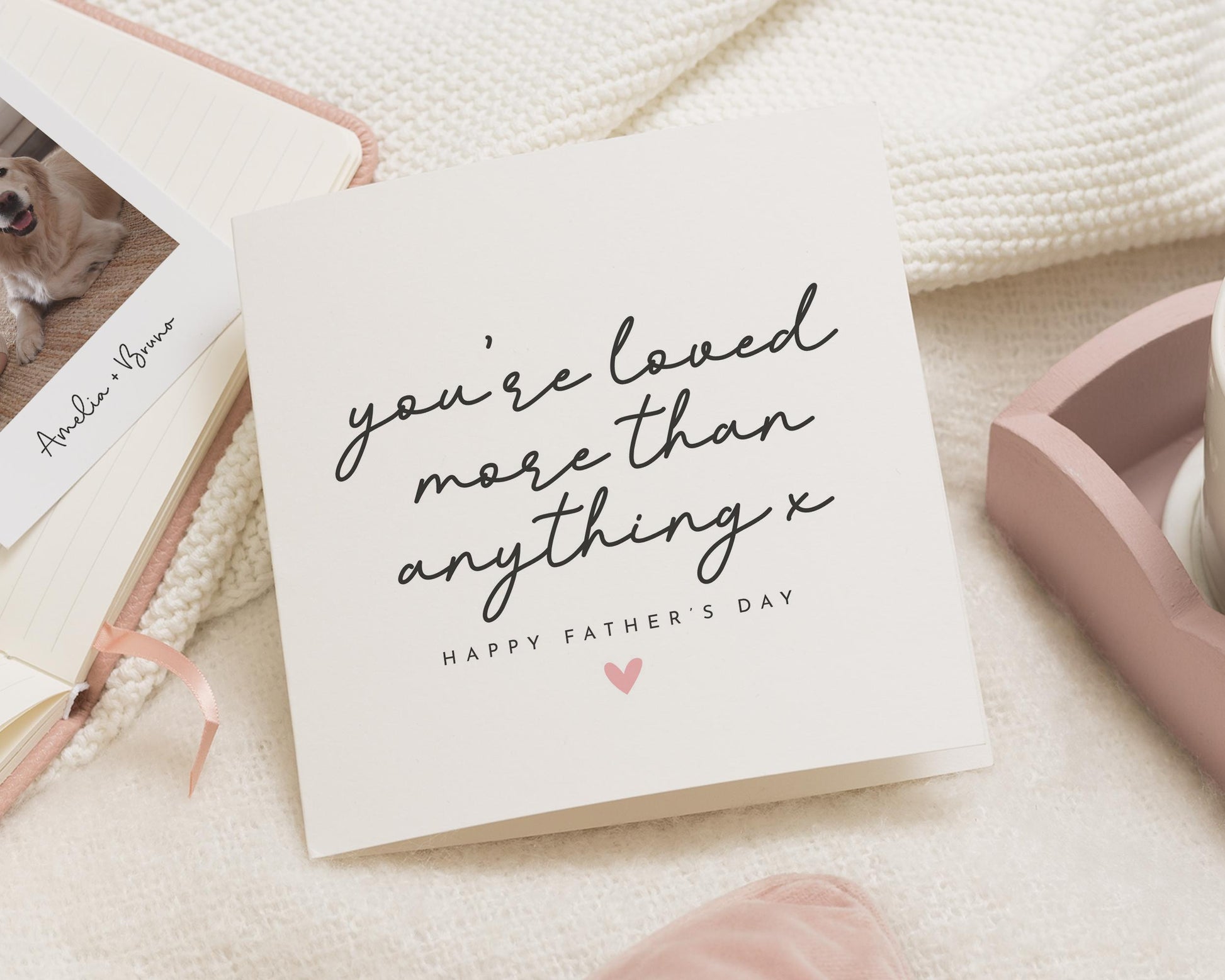 Fathers Day Card, Fathers Day Card From Daughter, Fathers Day Card From Son, Fathers Day Card For Dad, Youre Loved Fathers Day Card
