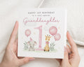 1st Birthday Card for Granddaughter, First Birthday Card for Girl, Granddaughter Birthday Card, Safari Birthday Card, Cute Birthday Card