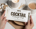 Personalised Cocktail Making Class Gift Voucher, Birthday Gift Voucher for Best Friend, Custom Experience Voucher for Her