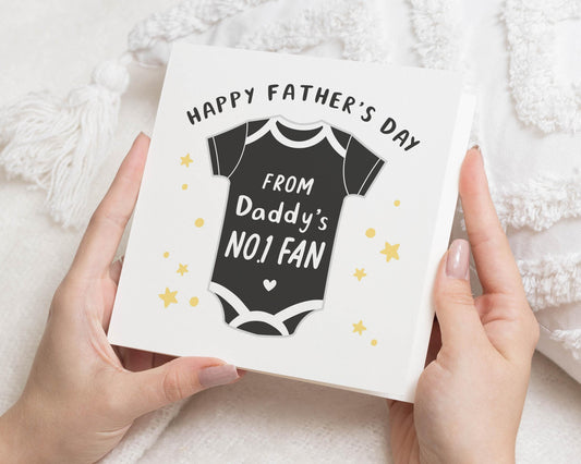 Fathers Day Card from Baby, Fathers Day Card for Dad, Daddy Fathers Day Card, Fathers Day Card from Kids, Cute Fathers Day Card