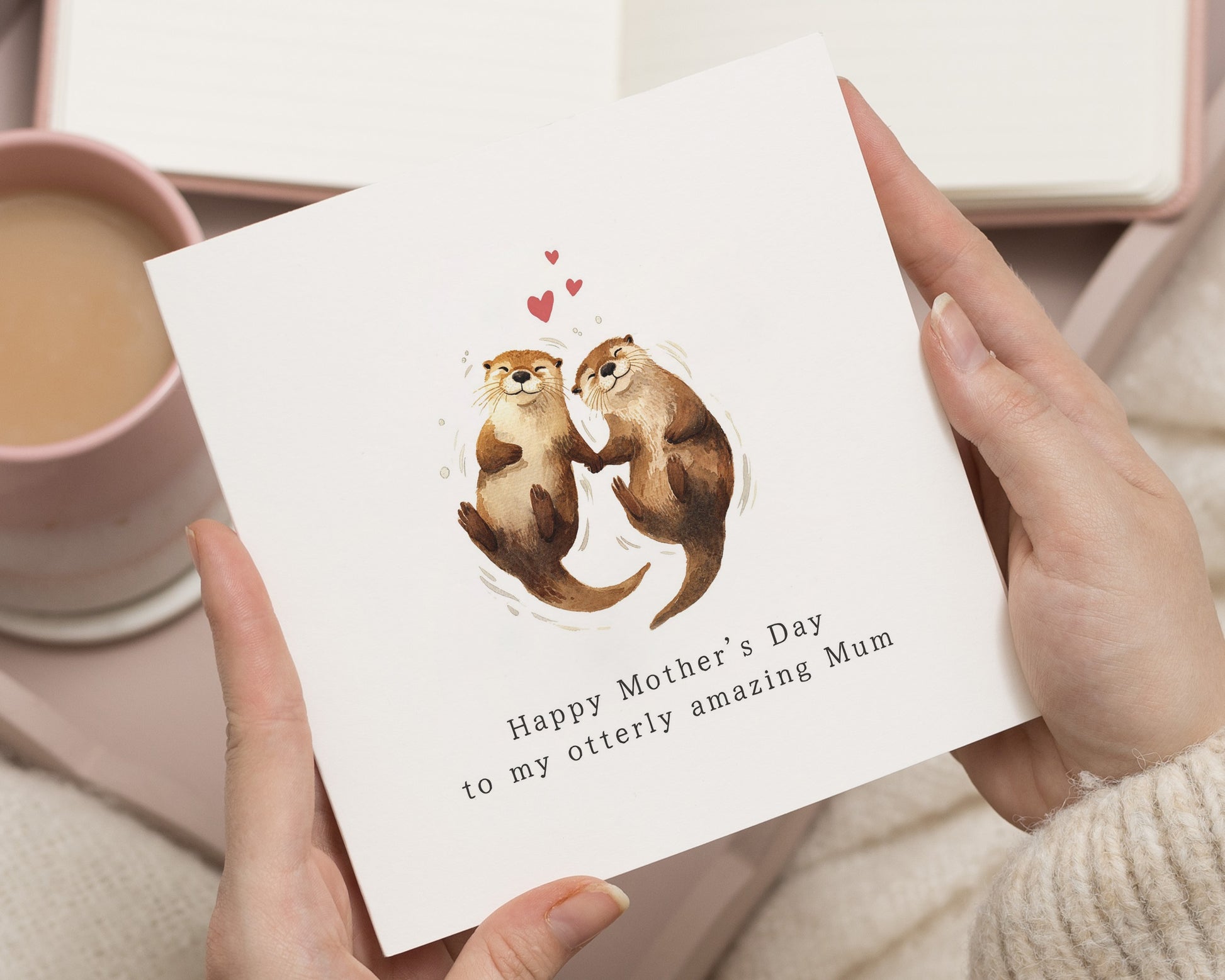 Mother's Day Card for Mum, Otter Mother's Day Card, Cute Mother's Day Card, Animal Mother's Day Card, Funny Card for Mum