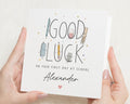 Good Luck Card, First Day at School Card, Personalised School Card, Back to School Card, Good Luck at School Card for Child