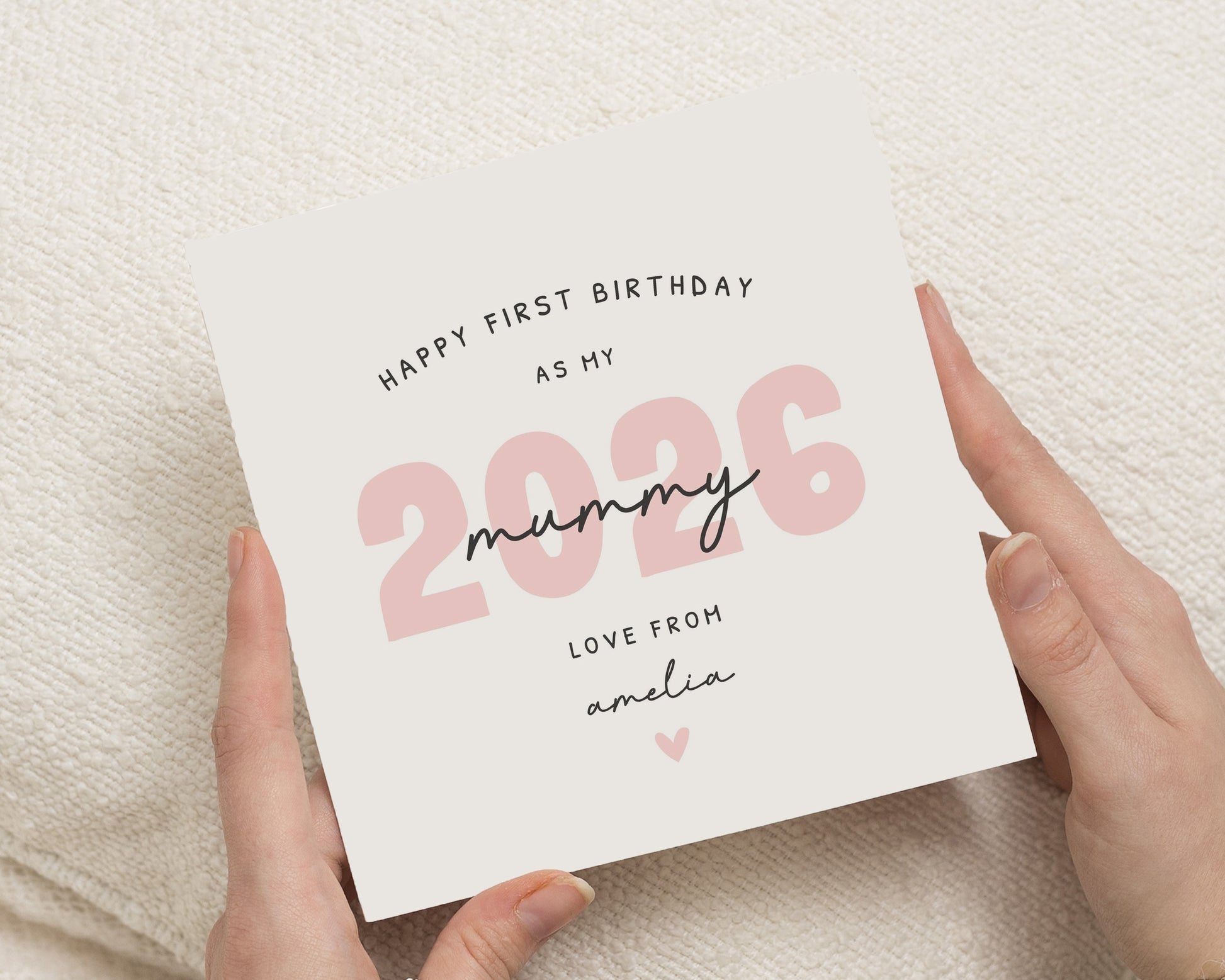 Birthday Card for Mum, Mummy Birthday Card from Baby, First Birthday as Mummy Card, Personalised Birthday Card for Her, Mum Birthday Cards