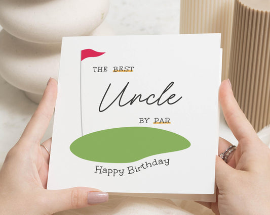 Birthday Card for Uncle, Funny Golf Birthday Card, Best Uncle Birthday Card, Birthday Card for Him, Personalised Uncle Card