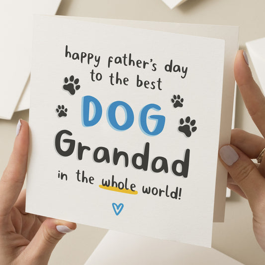 Fathers Day Card For Dog Grandad, Card For Dog Grandad, Dog Grandad Fathers Day Gift, Grandad Fathers Day Card, Dog Grandad Gift