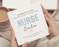 Congratulations Nurse Card, Personalised Nurse Graduation Card, Nurse Qualification Card, Graduation Card for Her, Custom Nurse Card