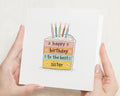 Birthday Card for Sister, Sister Birthday Card, Happy Birthday Sister Card, Birthday Card for Her, Cute Cake Birthday Card for Sister