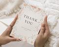 Personalised Wedding Thank You Cards, Personalised Thank You Cards, Floral Wedding Thank You Cards, Wedding Thank You Card, A6 5x7 Cards