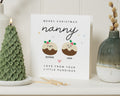 Christmas Card for Nanny, Personalised Christmas Card, Merry Christmas Nanny, Cute Christmas Card, Card from Grandchildren