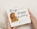 Birthday Card for Dad, King of Our Pride, Lion Birthday Card, Birthday Card for Him, Personalised Card for Daddy, Cute Animal Card