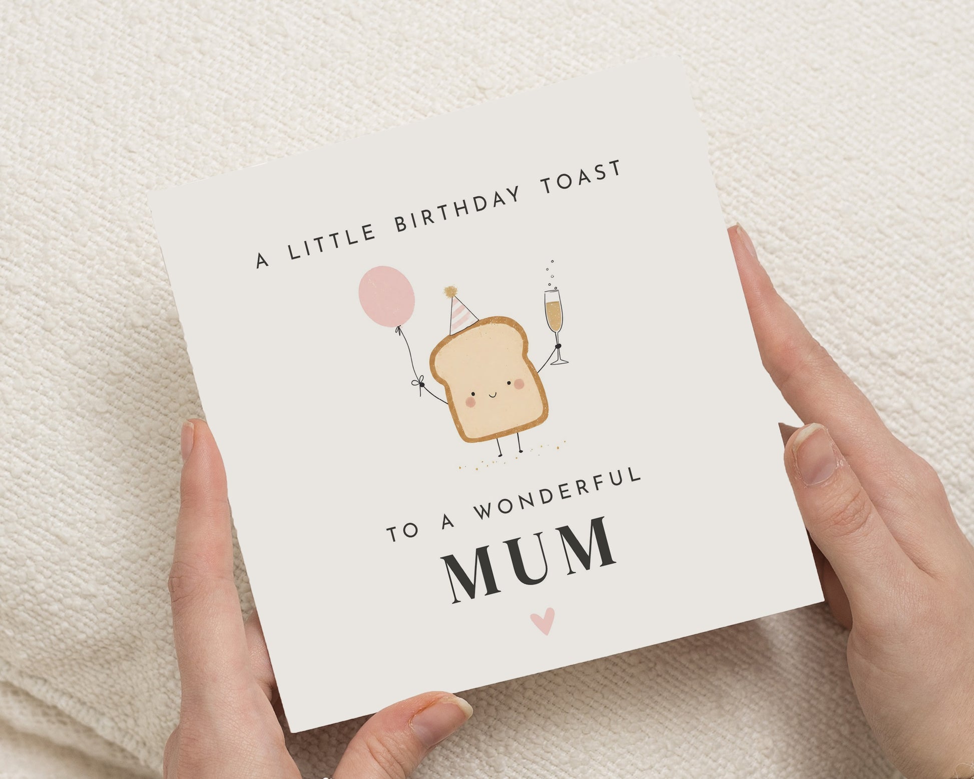 Mum Birthday Card, Birthday Card for Mum, Funny Birthday Card for Mum, Cute Birthday Card, Birthday Toast Card, Pun Birthday Card