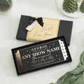 Personalised Theatre Ticket Gift Voucher, Theatre Gift Voucher, Musical Tickets Reveal, Show Tickets Gift, Christmas Gift