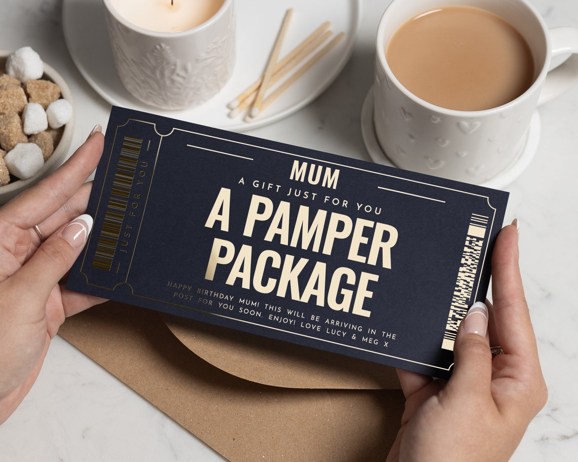 Pamper Package Gift Voucher for Mum, Birthday Gift Voucher, Personalised Gift Voucher for Her, Spa Day Gift Experience
