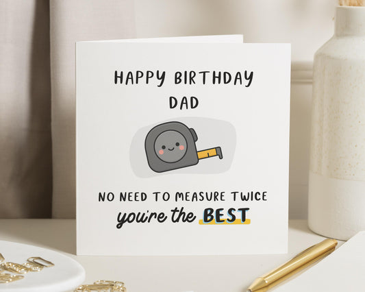 Birthday Card for Dad, Funny Birthday Card for Him, Dad Birthday Card, Cute Birthday Card, Personalised Birthday Card for Dad
