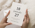 Personalised Save the Date Card, Wedding Save the Date Card, Minimal Save the Date, Custom Save the Date Card, Simple Save the Date