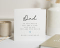 Birthday Card for Dad, Dad Birthday Card, Birthday Card from Daughter, Birthday Card from Son, Simple Birthday Card for Him