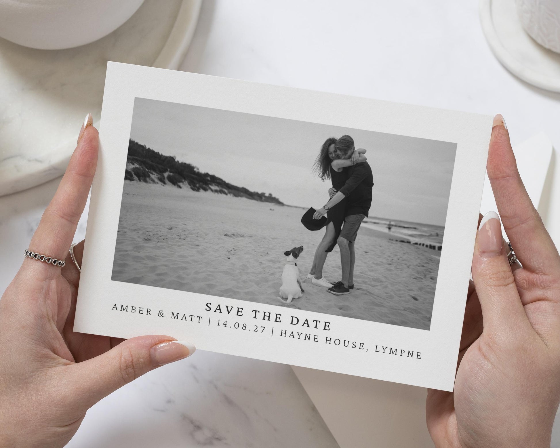 Photo Save the Date Card, Personalised Save the Date Card, Wedding Save the Date, Custom Save the Date, Simple Save the Date, Modern