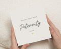 Paternity Leave Card, Personalised Card for Him, New Dad Card, Congratulations Card, Card for Colleague, Simple Paternity Card