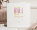 Birthday Card for Auntie, Happy Birthday Auntie Card, Birthday Card for Her, Best Auntie Birthday Card, Simple Birthday Card