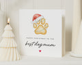 Dog Mum Christmas Card, Christmas Card From Dog, Christmas Card for Dog Mum, Pet Mum Christmas Card, Cute Dog Paw Christmas Card