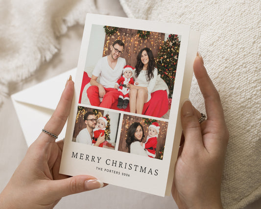 Personalised Photo Christmas Card, Pack of Christmas Cards, Family Christmas Card, Pack of 10, 20, 50 or 100