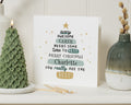 Christmas Card for Carer, Personalised Carer Christmas Card, Merry Christmas Card for Her, Custom Name Christmas Card, Carer Gift