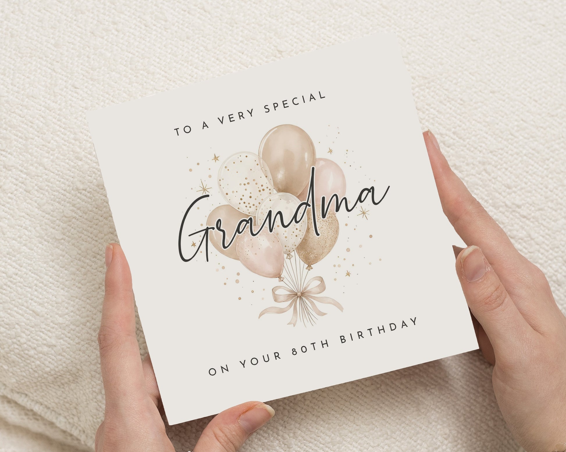 80th Birthday Card for Grandma, Grandma 80th Birthday Card, Birthday Card for Grandma, Personalised 80th Birthday Card for Her, 80th Card