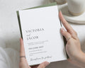 Sage Green Wedding Invitations, Minimalist Wedding Invite, Elegant Typography Wedding Stationery, Personalised Invitation Suite